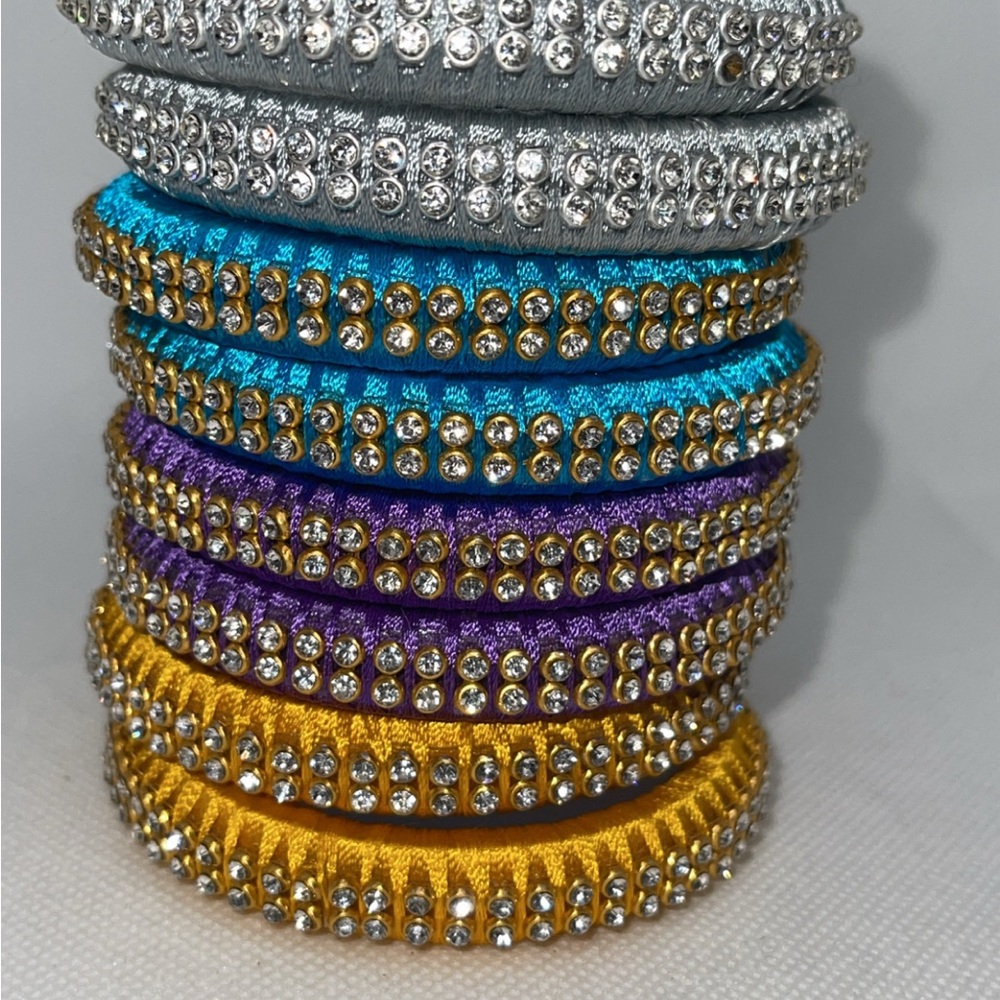 Handmade Thread Bangles and Multicolor